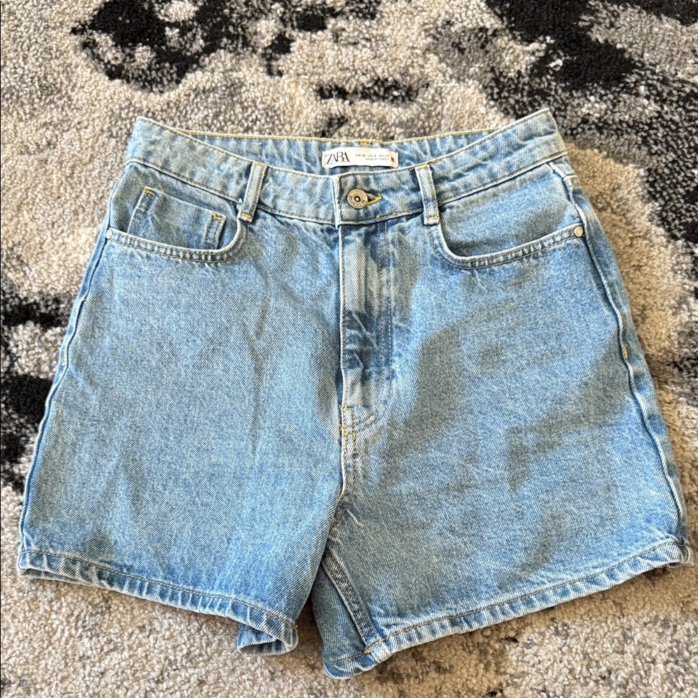 Zara Light Blue Jean Shorts for Women